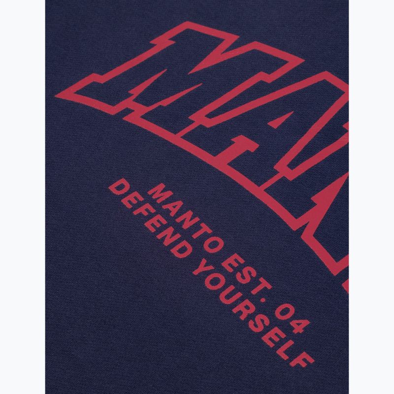 Férfi pulóver MANTO Varsity 26 Hoody sötétkék 3