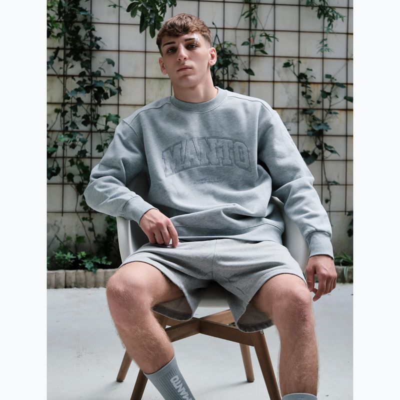 Férfi pulóver MANTO Varsity 26 Hoody melír 3