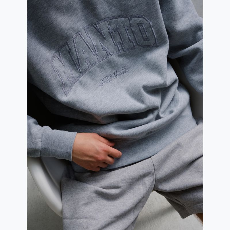 Férfi pulóver MANTO Varsity 26 Hoody melír 6