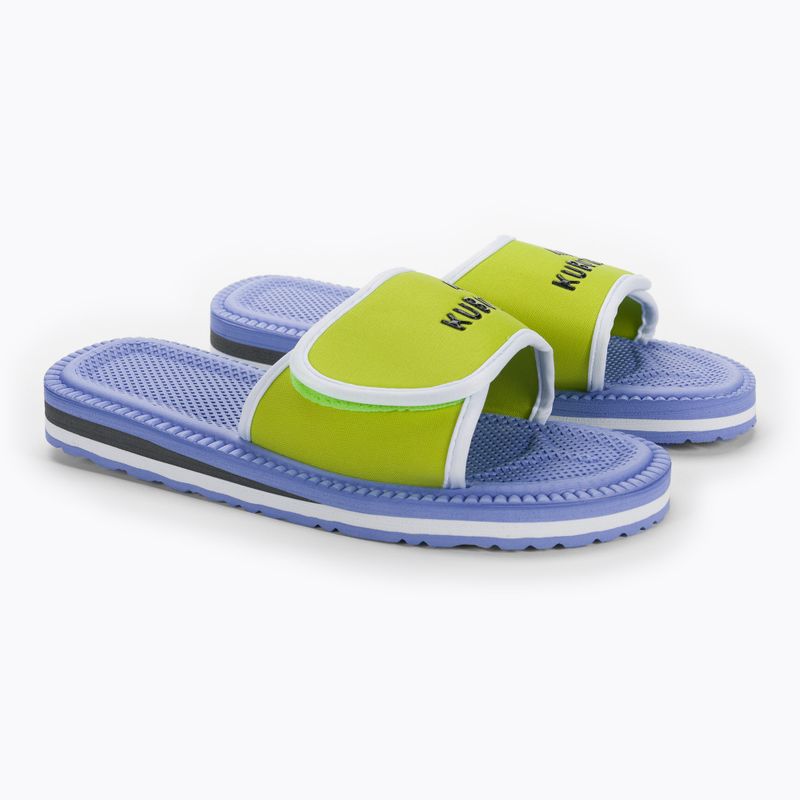 Kubota tépőzáras flip flop lime kék KKRZ67 5