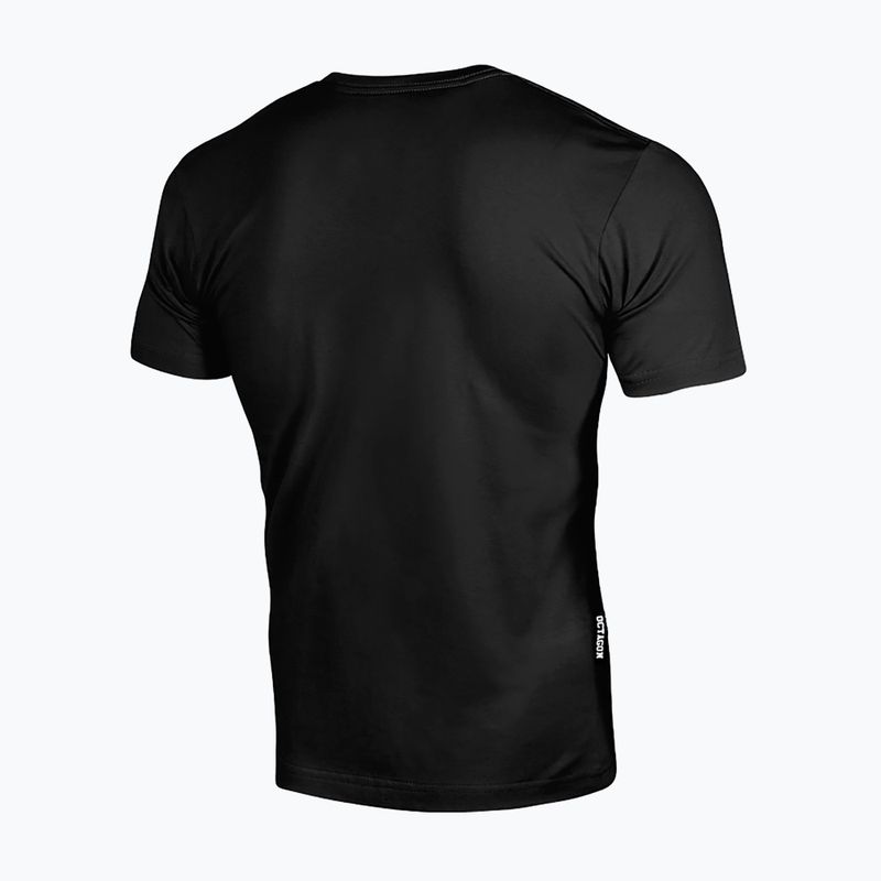 Férfi póló Octagon Small Logo black/grey 2