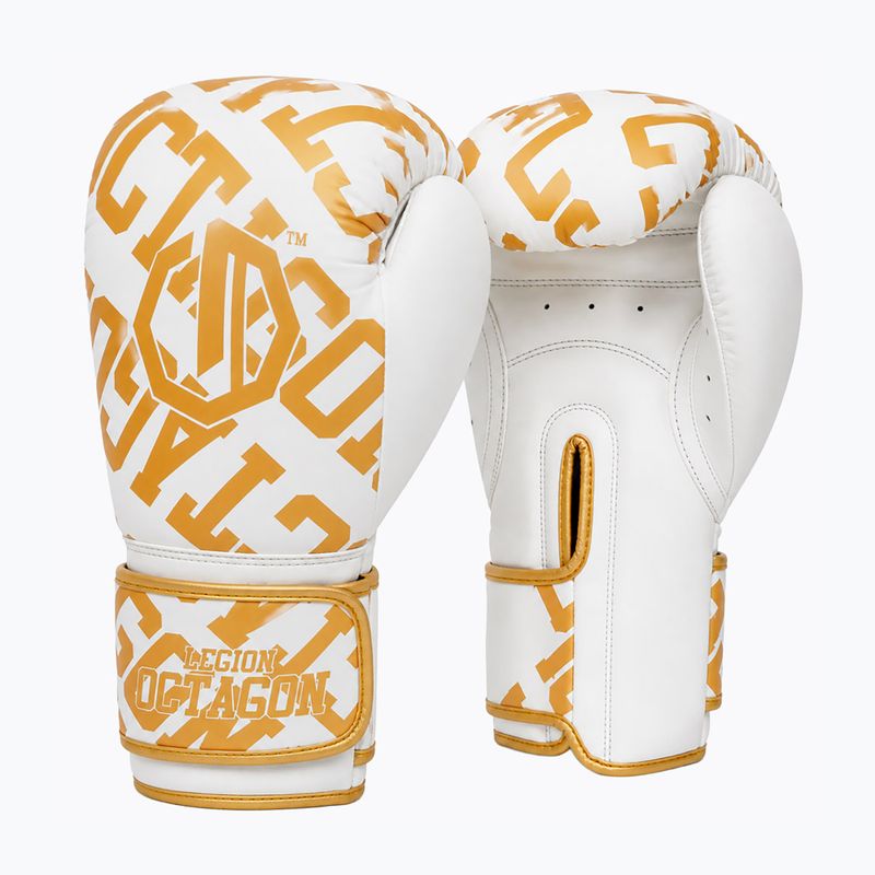 Bokszkesztyűk Octagon Legion Eclipse white/gold 2