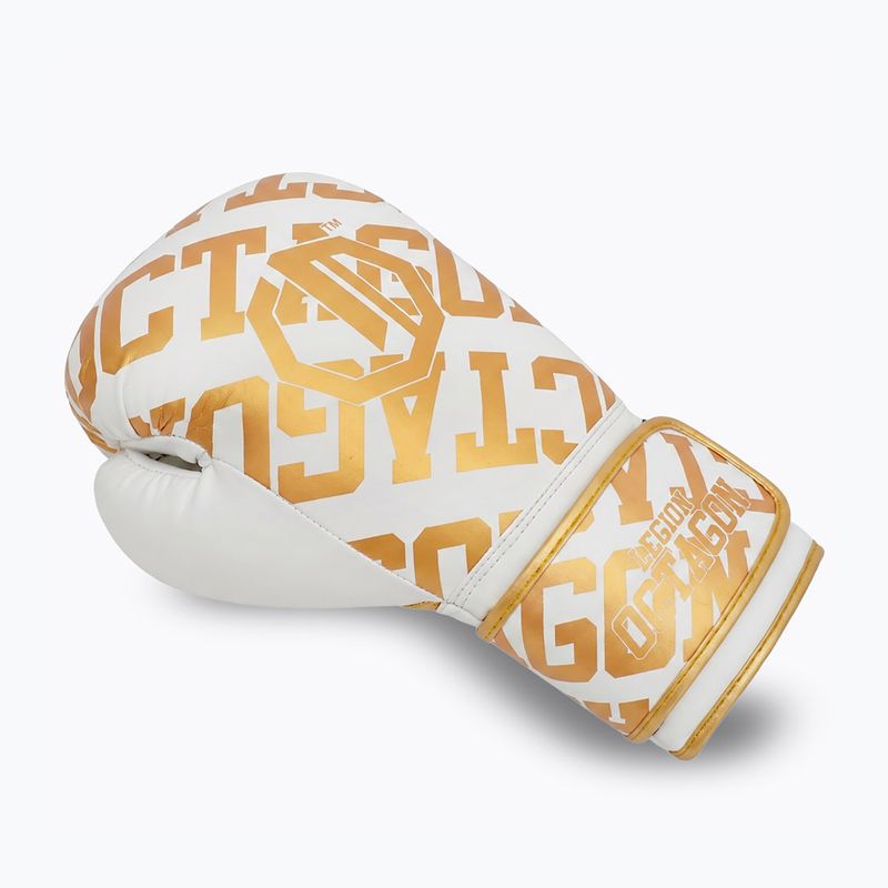 Bokszkesztyűk Octagon Legion Eclipse white/gold 3