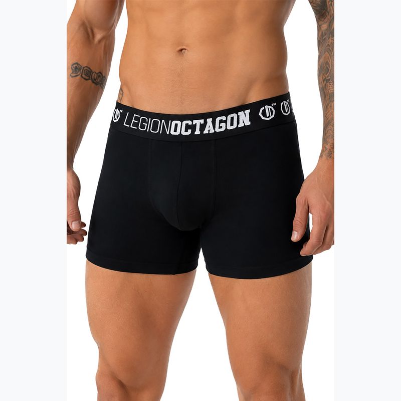 Férfi boxer nadrág Octagon Legion Caption 3 pack black 2
