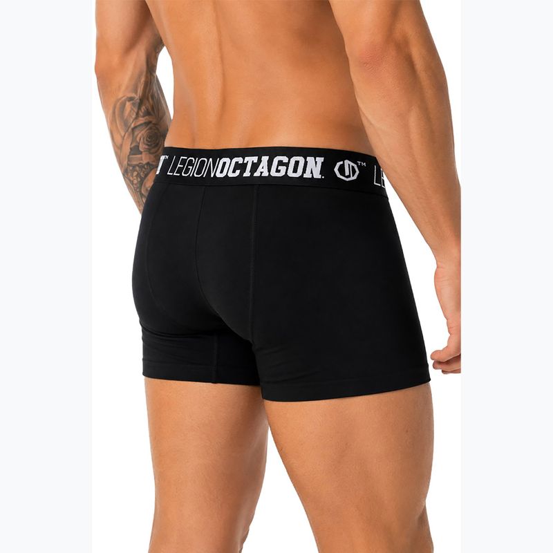 Férfi boxer nadrág Octagon Legion Caption 3 pack black 3