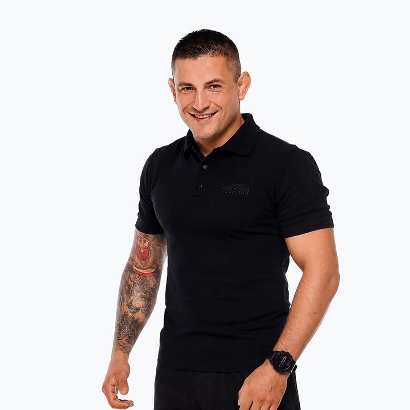 Férfi póló Octagon Legion HFT Polo black 3