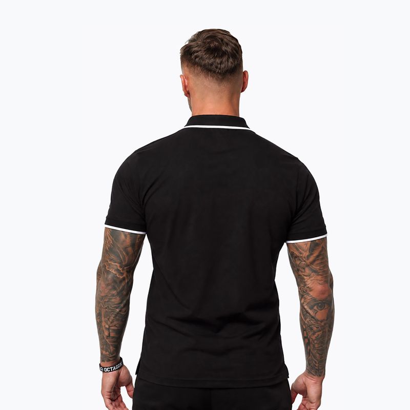 Férfi póló Octagon Legion Tipped Small Logo 3D Polo black 2