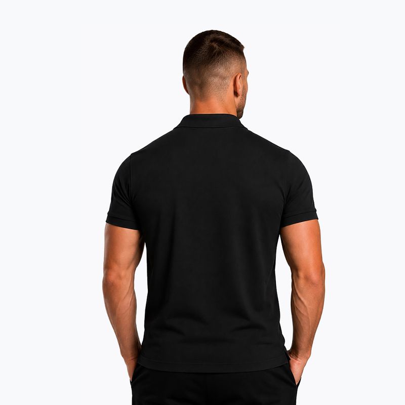 Férfi póló Octagon Legion Small Logo 3D Polo black/white 2