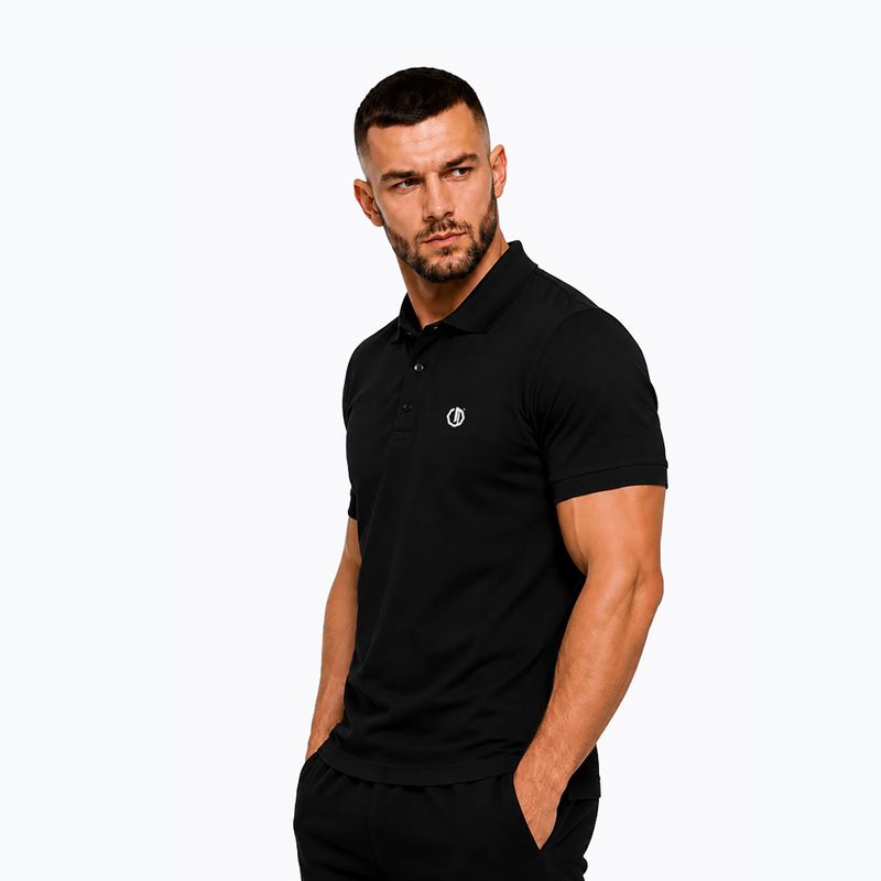 Férfi póló Octagon Legion Small Logo 3D Polo black 3