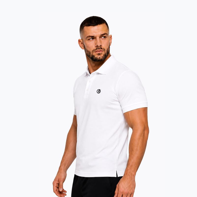 Férfi póló Octagon Legion Small Logo 3D Polo white 3