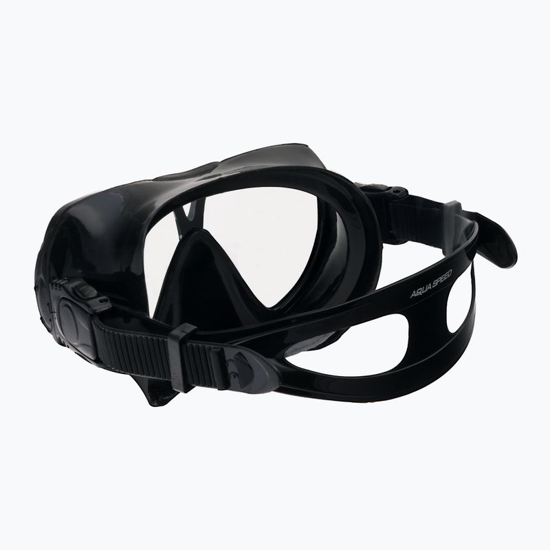 AQUA-SPEED Vanua + Borneo búvárszett maszk + sznorkel fekete 610 4