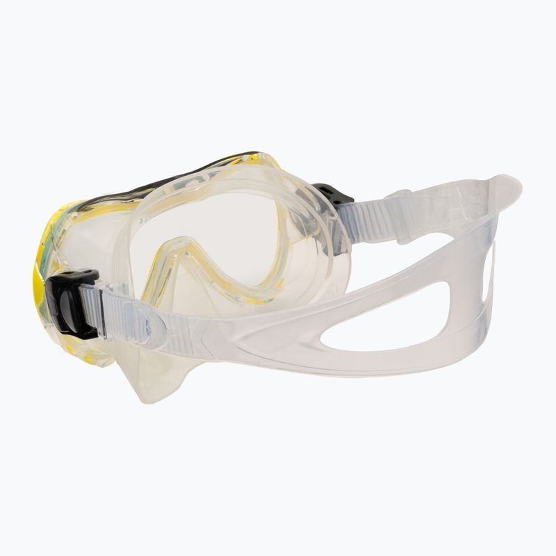 AQUA-SPEED gyermek búvárszett Enzo + Evo maszk + snorkel sárga 604 4