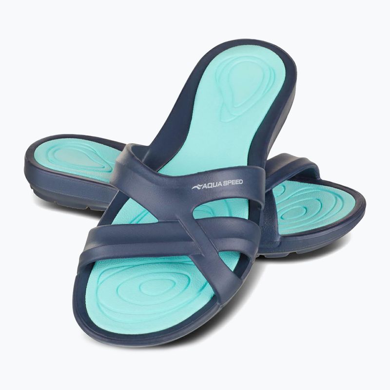 Női flip-flop AQUA-SPEED Panama tengerészkék/kék 11