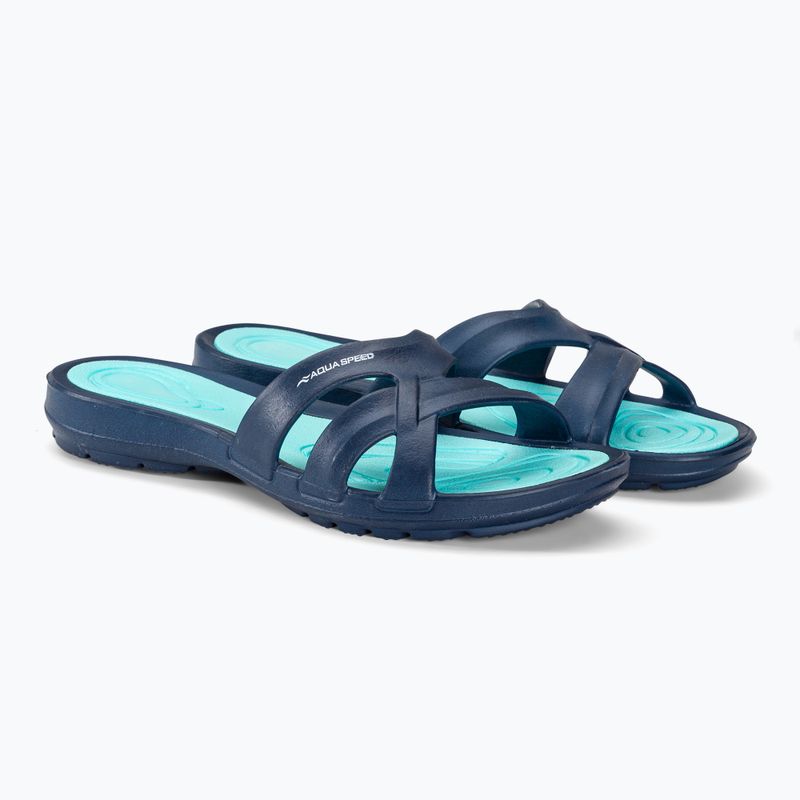 Női flip-flop AQUA-SPEED Panama tengerészkék/kék 4