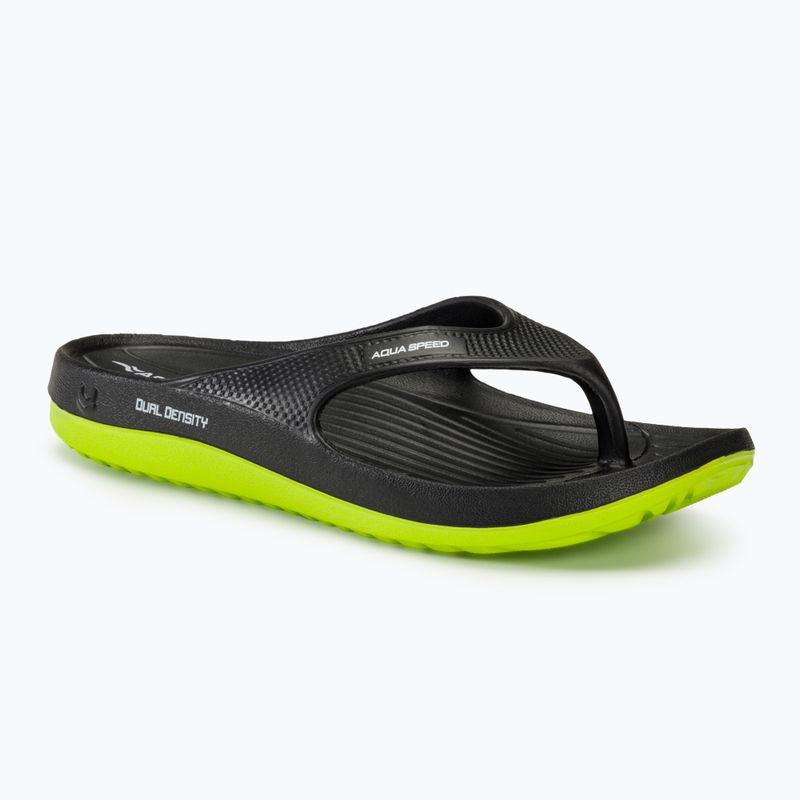 férfi flip flope AQUA-SPEED Alcano czarne/zielone