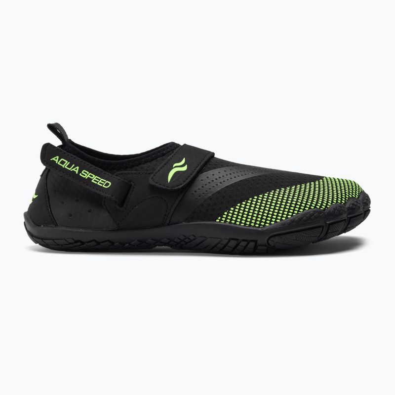 AQUA-SPEED Agama fekete-zöld vízicipő 638 2
