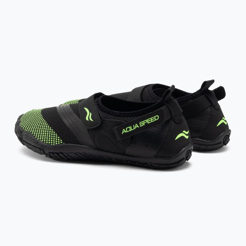 AQUA-SPEED Agama fekete-zöld vízicipő 638 3