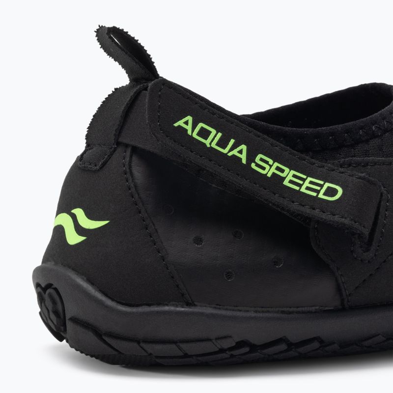 AQUA-SPEED Agama fekete-zöld vízicipő 638 7