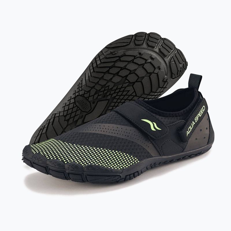 AQUA-SPEED Agama fekete-zöld vízicipő 638 11