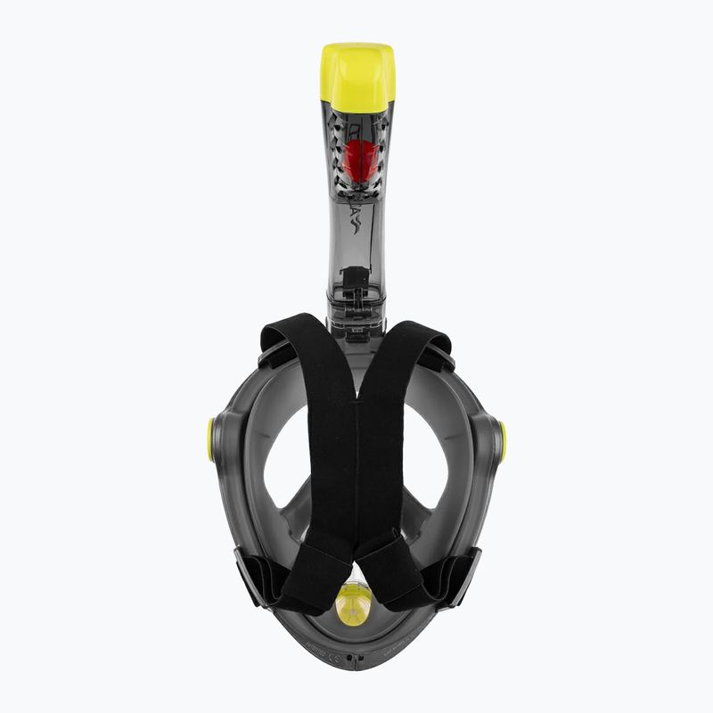 AQUA-SPEED Spectra 2.0 teljes arcú maszk snorkelinghez fekete színben 3