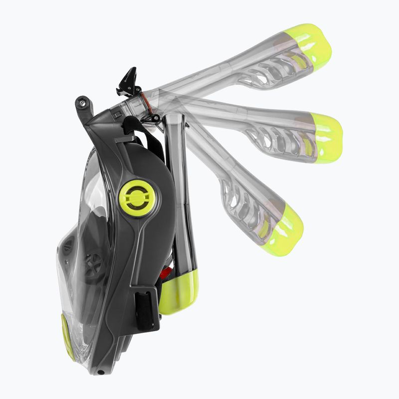 AQUA-SPEED Spectra 2.0 teljes arcú maszk snorkelinghez fekete színben 4