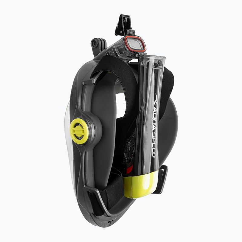 AQUA-SPEED Spectra 2.0 teljes arcú maszk snorkelinghez fekete színben 5