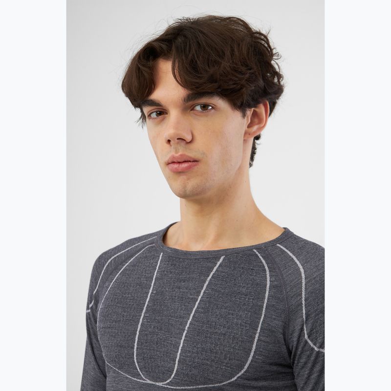 Férfi termoaktív felső Viking Lan Pro sötétszürke/világosszürke 4