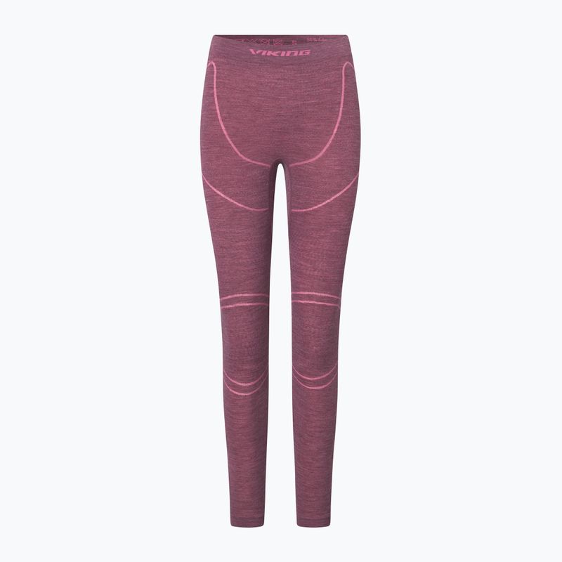 Női thermo fehérnemű szett Viking Lan Pro claret/light pink 3