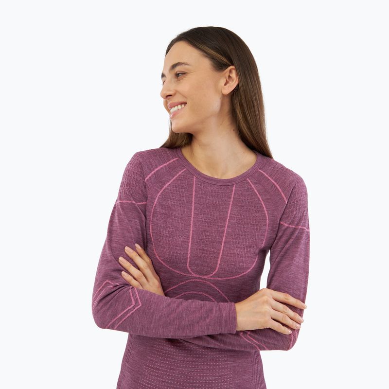 Női thermo fehérnemű szett Viking Lan Pro claret/light pink 7