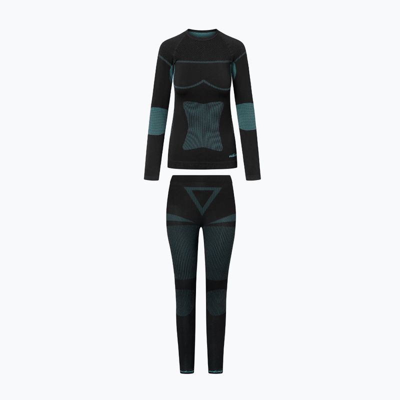 Női thermo fehérnemű szett Viking Ilsa black/turquoise