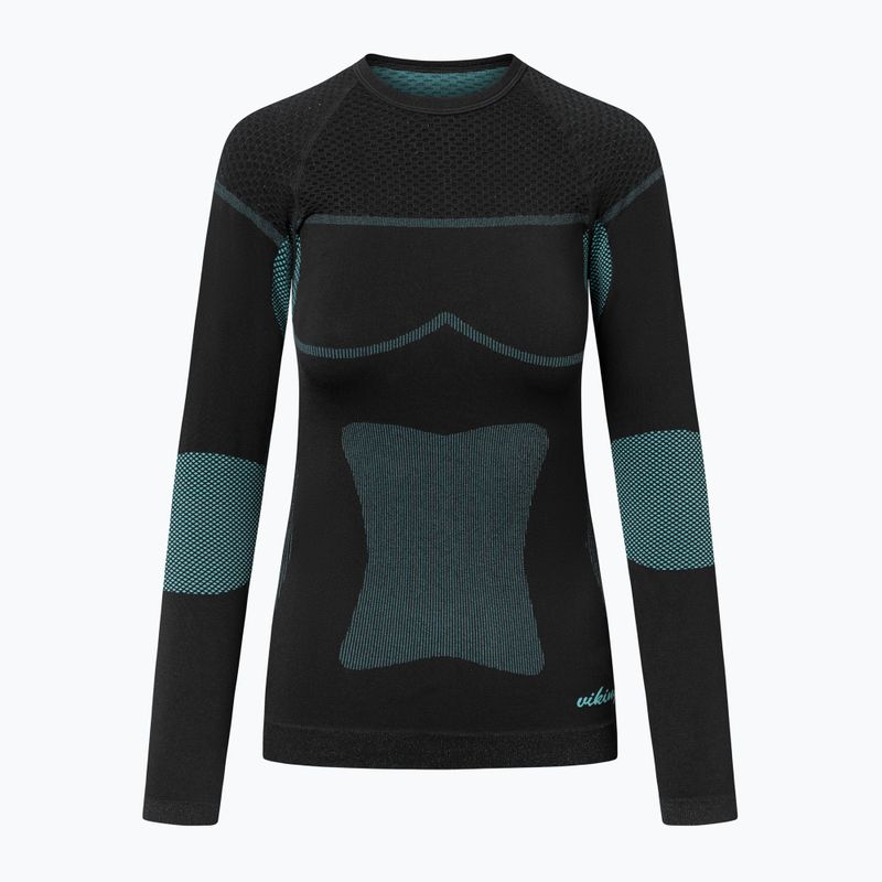 Női thermo fehérnemű szett Viking Ilsa black/turquoise 2