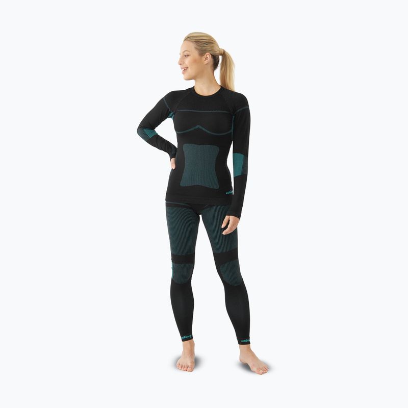 Női thermo fehérnemű szett Viking Ilsa black/turquoise 4