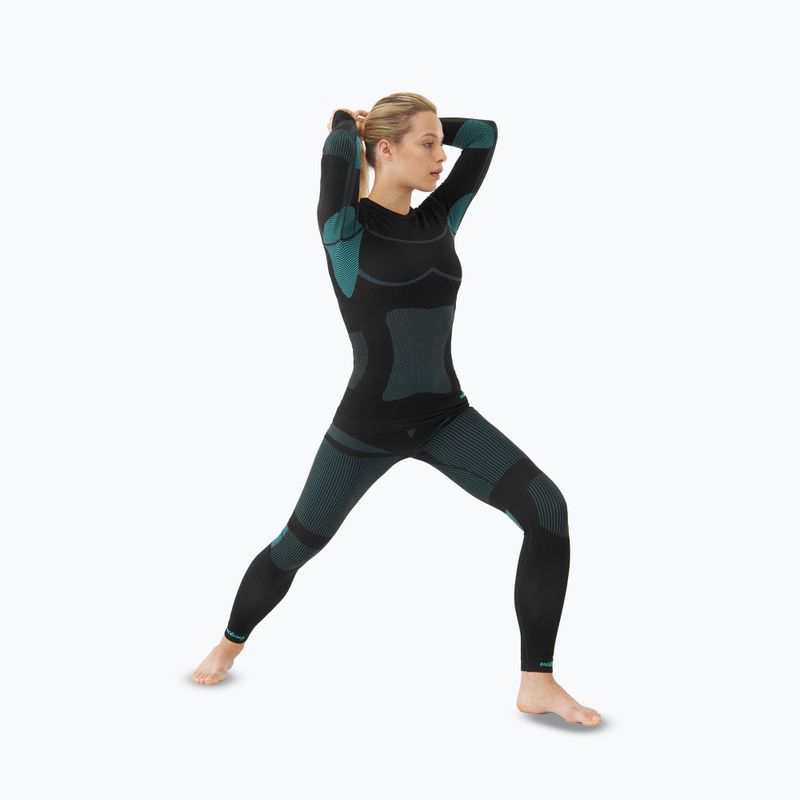 Női thermo fehérnemű szett Viking Ilsa black/turquoise 5