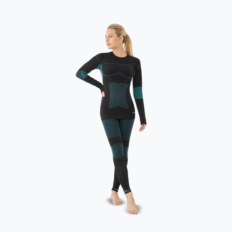 Női thermo fehérnemű szett Viking Ilsa black/turquoise 7