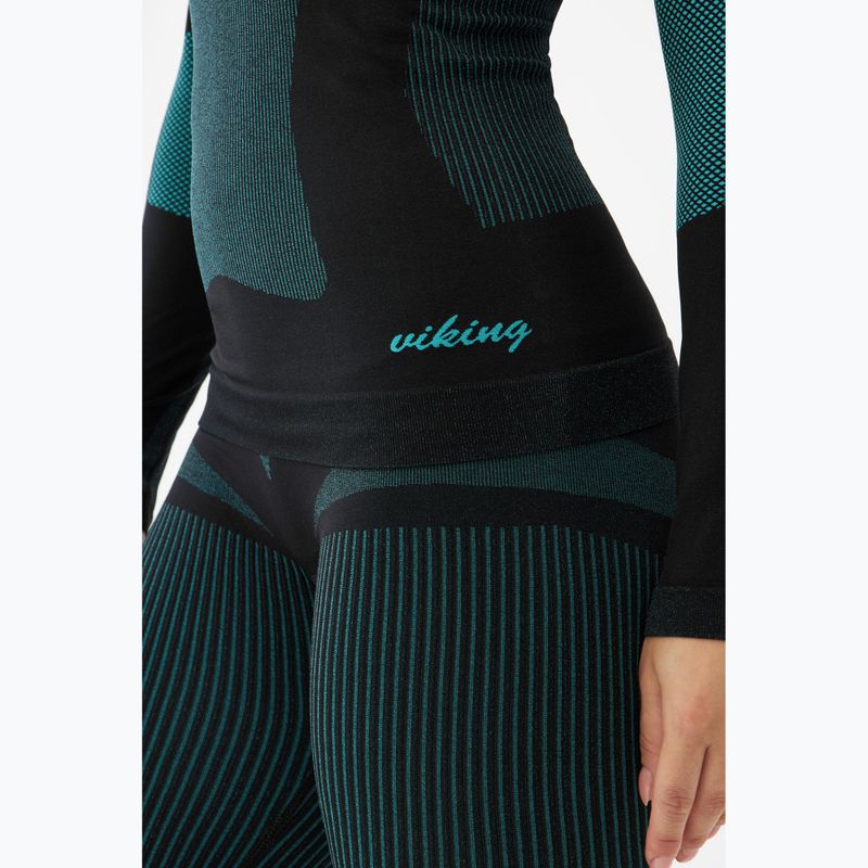 Női thermo fehérnemű szett Viking Ilsa black/turquoise 12