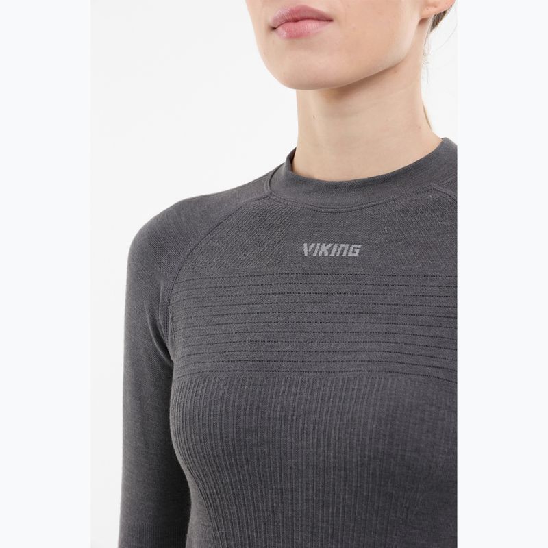 Női termoaktív pulóver Viking Tende dark grey 4