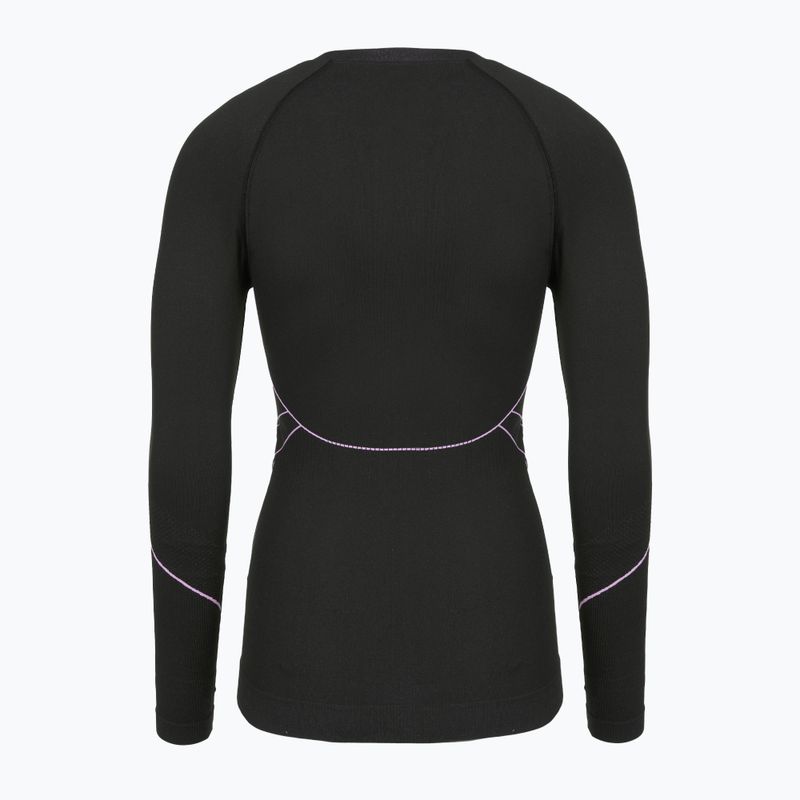 Női thermo hosszú ujjú felső Viking Etna 2.0 black/purple 2
