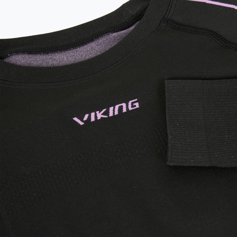 Női thermo hosszú ujjú felső Viking Etna 2.0 black/purple 4