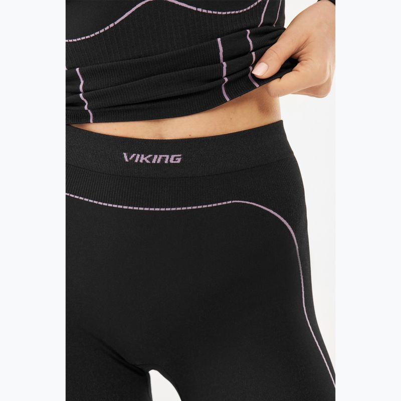 Női thermo nadrág Viking Etna 2.0 black/purple 4