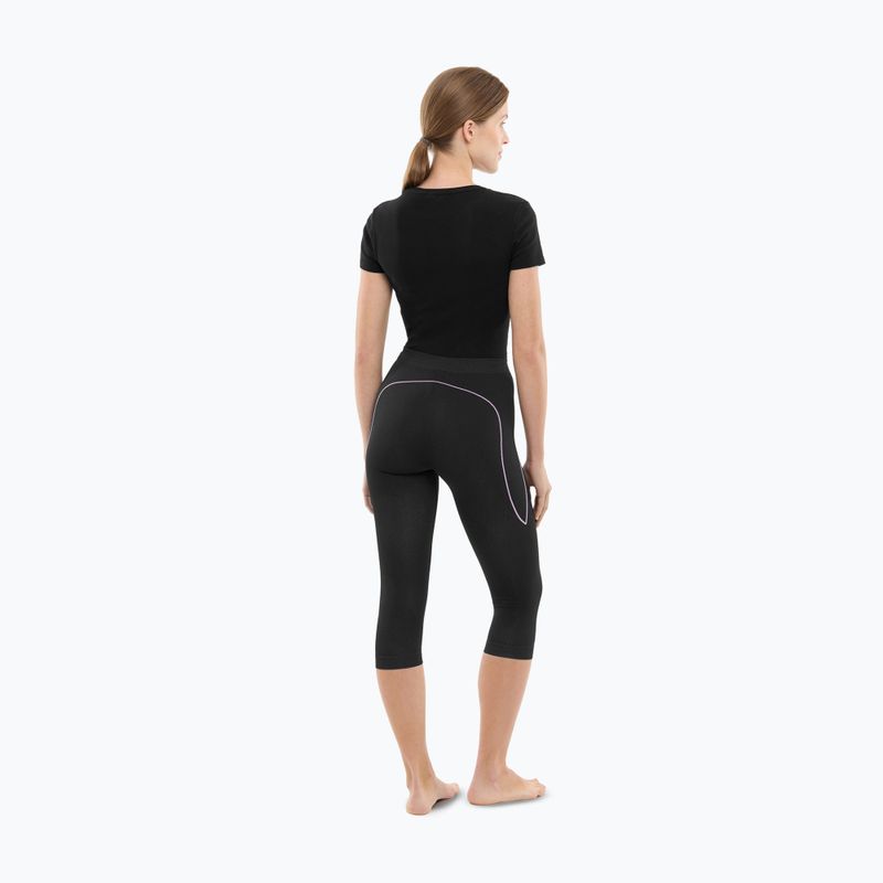 Női thermoaktív nadrág Viking Etna 2.0 3/4 black/purple 3