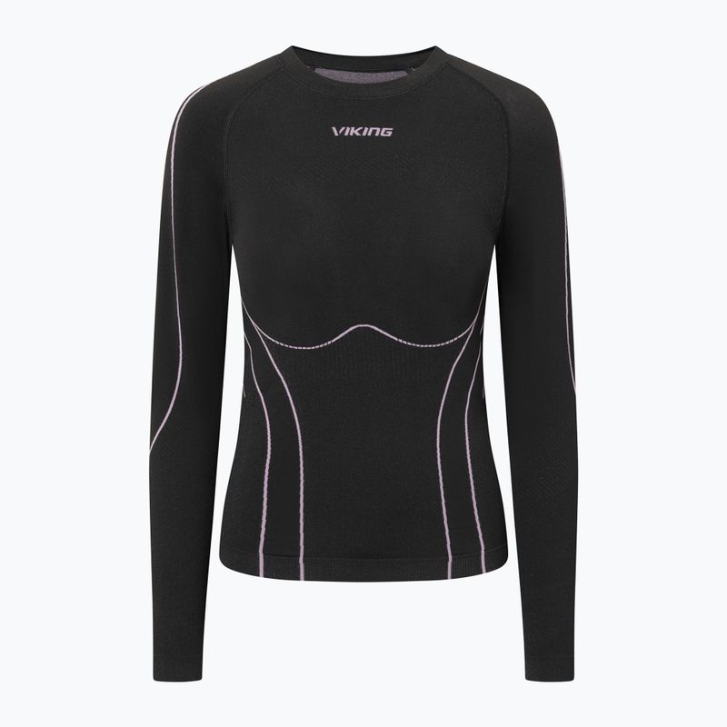 Női thermo fehérnemű szett Viking Eiger 2.0 black/purple 2