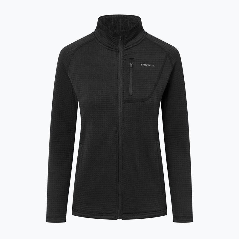 Női túrapulóver Viking Admont Full Zip black 7