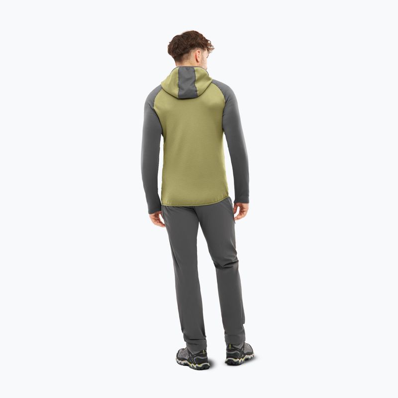 Férfi trekking pulóver Viking Birger Hoodie olive/dark grey 2