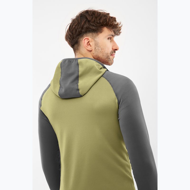 Férfi trekking pulóver Viking Birger Hoodie olive/dark grey 5