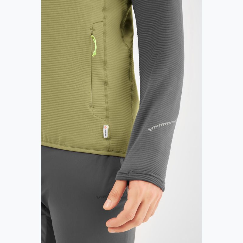 Férfi trekking pulóver Viking Birger Hoodie olive/dark grey 6
