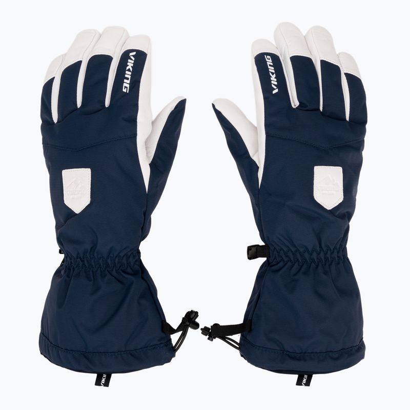 Férfi síkesztyű Viking Sven Ski navy/white leather 2