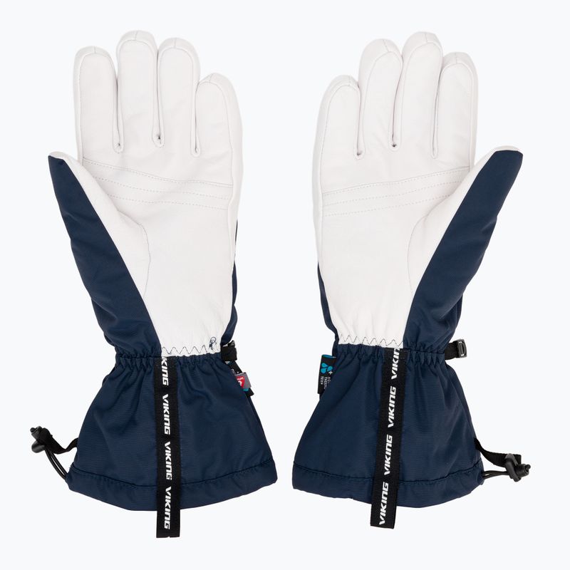 Férfi síkesztyű Viking Sven Ski navy/white leather 3