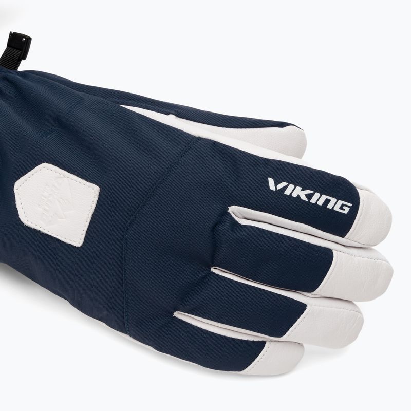 Férfi síkesztyű Viking Sven Ski navy/white leather 5