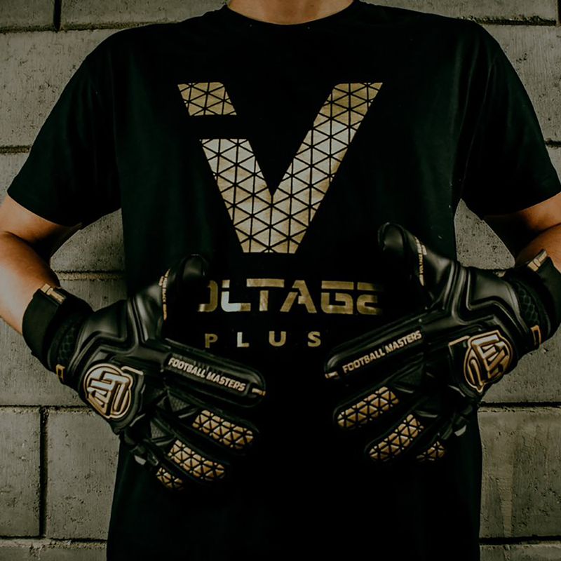Football Masters Voltage Plus NC v 4.0 gyermek kapuskesztyű fekete 1190-3 8