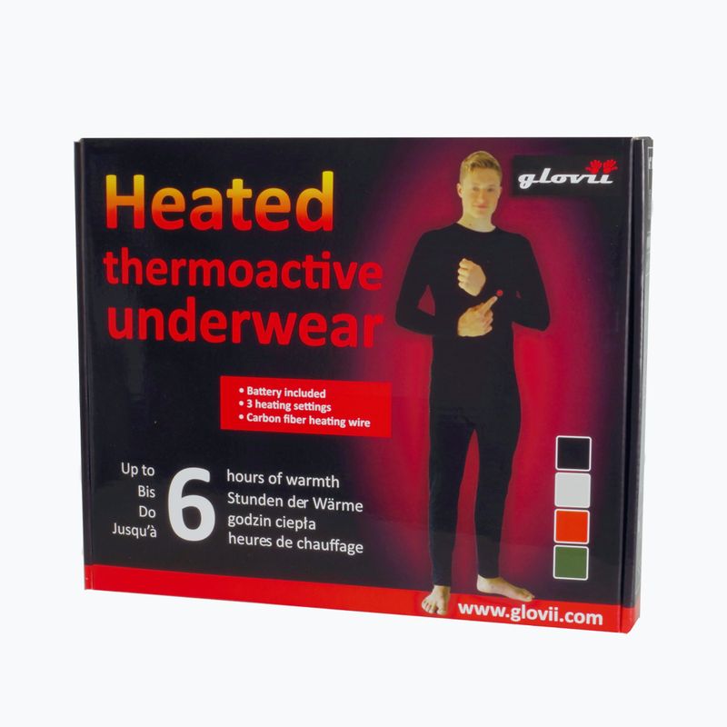 Glovii GJ1 fűthető melegített pulóver fekete 9